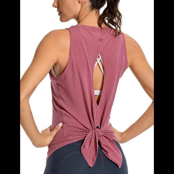 CRZ YOGA Tops - CRZ YOGA Women's Pima Cotton Workout Tank